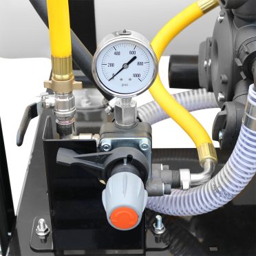 pressure regulating system for 60-gallon tree skid sprayer